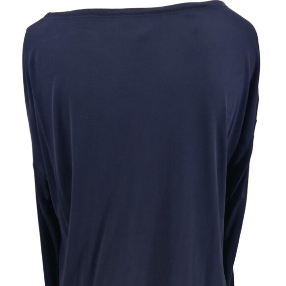 Eileen Fisher 100% Silk Long Sleeve Blue Blouse Size Petite S Sheer Hem Career - Picture 11 of 14